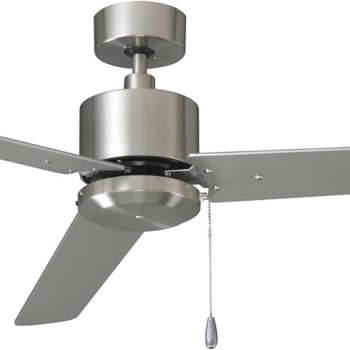 RP Lighting Aldea III 52-Inch 3 Blade Indoor Ceiling Fan, Brushed Nickel