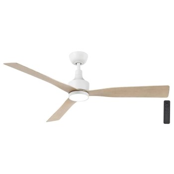 Ryland 52 in. Smart Indoor/Outdoor Matte White Ceiling Fan Adjustable White LED