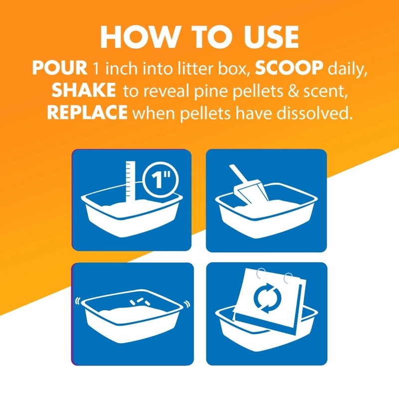 Feline Pine Platinum Non-Clumping Cat Litter Arm & Hammer - 18lb.
