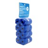 Vibrant Life Dog Waste Bags Refills 9" x 14", Total 120 Count on 8 Rolls - Blue