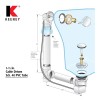 Keeney 1-1/2-in Brushed nickel White/Brushed nickel Cable drive Drain with PVC Pipe Included