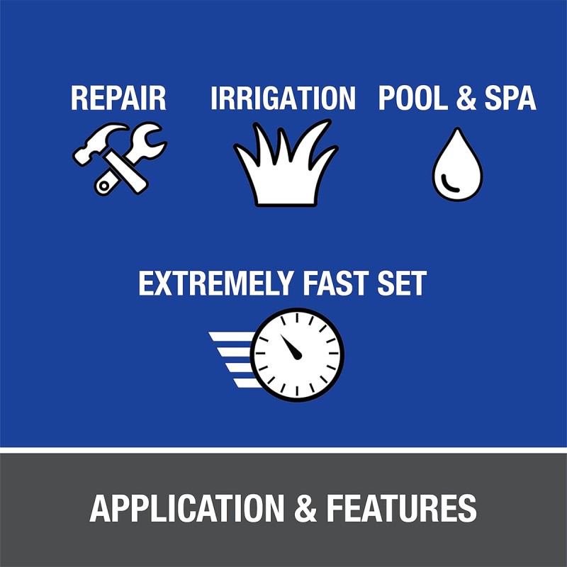 Oatey 32160, 8 OZ. PVC Blue Lava HOT Medium Bodied Cement-UP to 6" Diameter