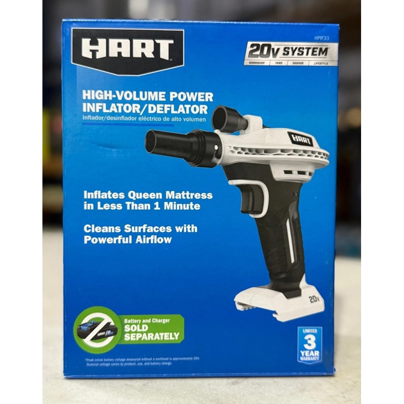 HART 20V High Volume Inflator/Deflator -HPIF33 (Tool-Only)