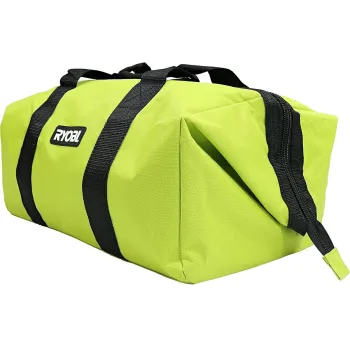 RYOBI Contractor Canvas Tool Bag Large Green Black Soft Side