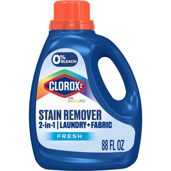 Clorox 2 for Colors Stain Remover and Laundry Additive  Bleach Free  Original  88 Fluid Ounces