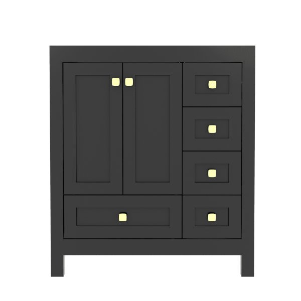 30" Bathroom Vanity - Black