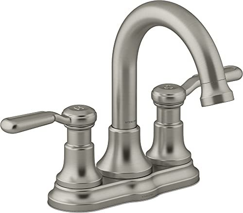 Sterling Ludington 1.2 GPM Centerset Bathroom Faucet with Pop-up Drain - Brushed Nickel K-273734-BN