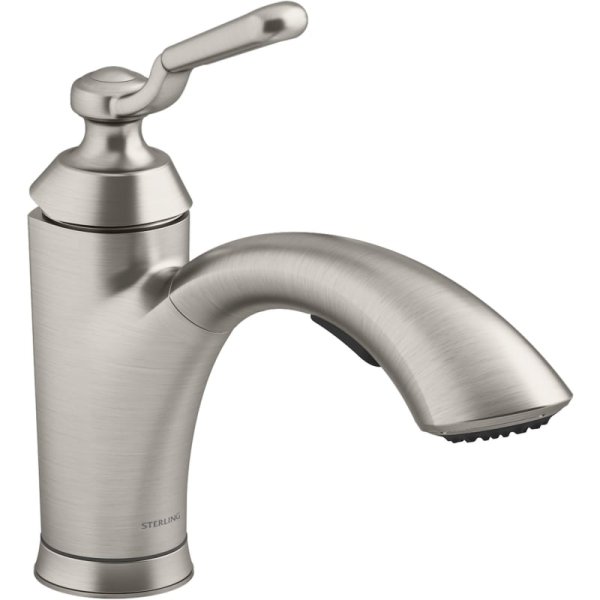 Sterling Ludington 1.5 GPM Single Hole Pull Out Kitchen Faucet - Vibrant Stainless K-24273-VS
